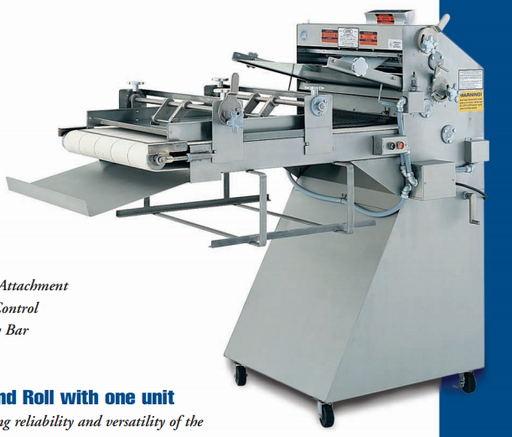 Acme RS8 Rol-Sheeter 3’ Table with Saddle & Molding 20” Roller Width - Top Restaurant Supplies