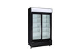 Kool-It KSM-36 Double Glass Door Cooler, 44.5" Wide, 31 Cu. Ft. - Top Restaurant Supplies