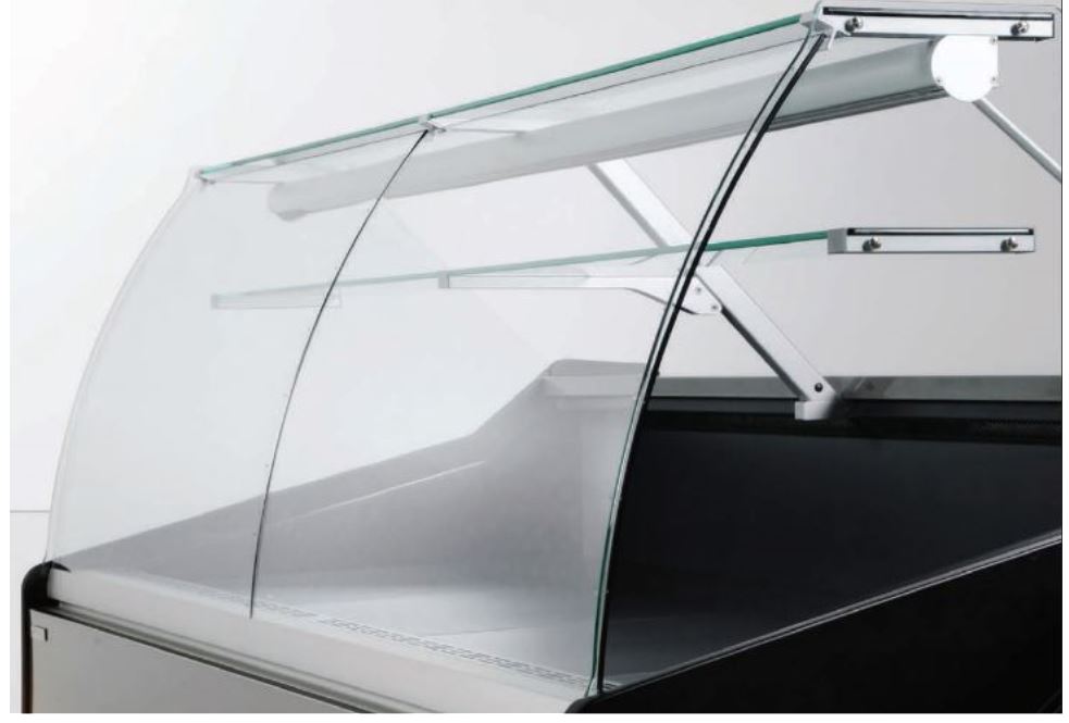 Hydra Kool KBD-CG-80-D Curved Glass Bakery Deli Case - Top Restaurant Supplies