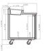 IKON IPP47 Pizza Prep Table, 47.4" Wide, 10.08 Cu. Ft. - Top Restaurant Supplies