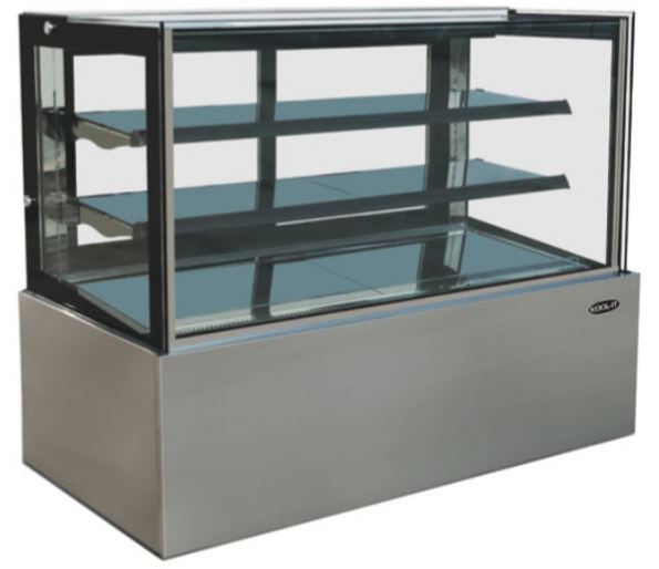 Kool-It KBF-60 Flat Glass Display Case, 59" Wide, 17.6 Cu. Ft. - Top Restaurant Supplies