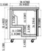 IKON IUC48F Undercounter Freezer, 48.2" Wide, 10.1 Cu. Ft. - Top Restaurant Supplies