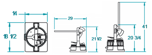 Dutchess BMIH-36 Dough Divider Manually Operated with 36-part Head, 1-4 oz pieces - Top Restaurant Supplies