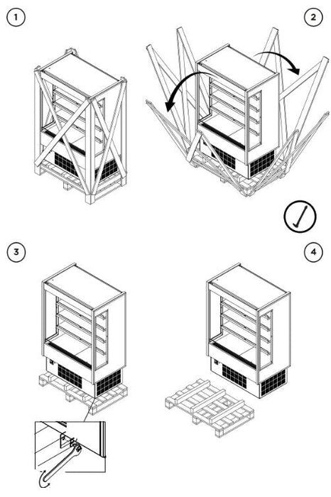Hydra-Kool KGH-OF-50-S KGH-OF Grab-N-Go High Profile Case - Top Restaurant Supplies