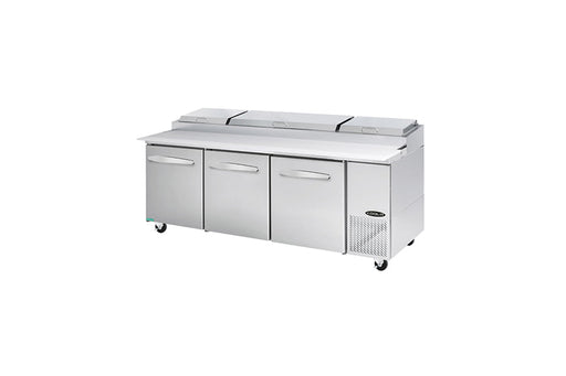 KOOL-IT KPT-93-3  PIZZA PREP TABLE - 93in WITH PANS - Top Restaurant Supplies