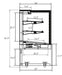 Kool-It KBF-72D Flat Glass Display Case, 70.8" Wide, 21.5 Cu. Ft. - Top Restaurant Supplies