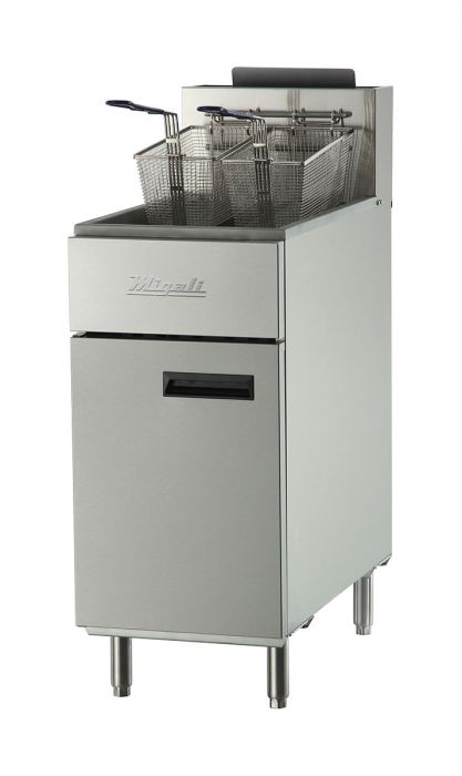 Migali 50 lb Natural Gas Fryer -136,000 BTU, C-F50-NG - Top Restaurant Supplies