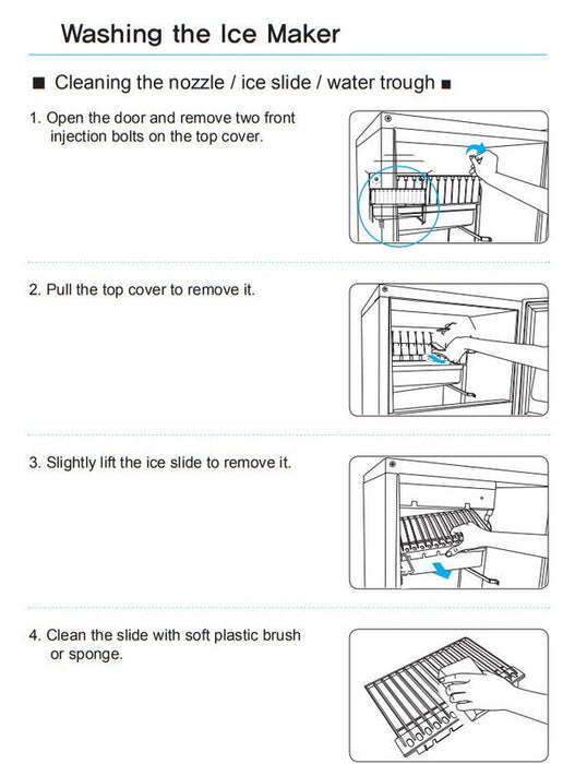 Kool-It KOU-70-AB Undercounter Outdoor Ice Maker, 66 Lbs. Per Day, undercounter, bell-shaped ice - Top Restaurant Supplies