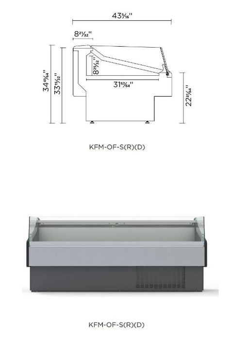 Hydra-Kool KFM-OF-40-S Fresh Meat Open Front Deli Case - Top Restaurant Supplies