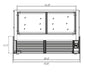Kool-It KBF-72D Flat Glass Display Case, 70.8" Wide, 21.5 Cu. Ft. - Top Restaurant Supplies