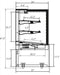Kool-It KBF-36 Flat Glass Display Case, 35.4" Wide, 10 Cu. Ft. - Top Restaurant Supplies