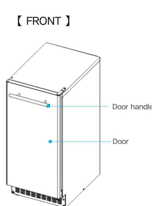 Kool-It KOU-70-AB Undercounter Outdoor Ice Maker, 66 Lbs. Per Day, undercounter, bell-shaped ice - Top Restaurant Supplies