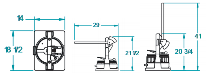 Dutchess BMIH-9 Dough Divider Manually Operated with 9-part Head, 4-17 oz pieces - Top Restaurant Supplies