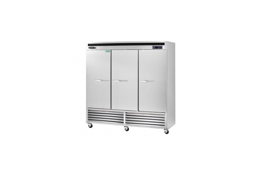 Kool-It KBSF-3 Triple Door Freezer Bottom Mount, 81" Wide, 66 Cu. Ft. - Top Restaurant Supplies