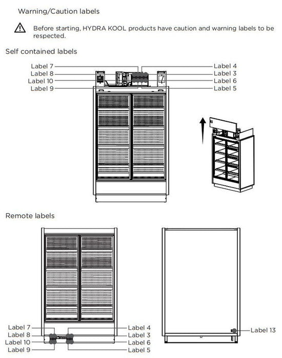 Hydra-Kool KGV-MD-2-R High Volume Grab-N-Go for Remote Condensing Unit - Top Restaurant Supplies