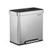 SONGMICS 16 Gallon Dual Compartment Trash Can - Top Restaurant Supplies