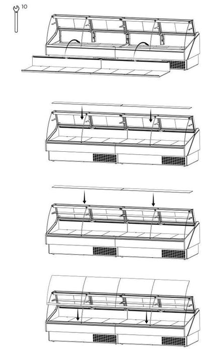 Hydra-Kool KFM-SC-120-S KFM-SC Seafood Case - Top Restaurant Supplies