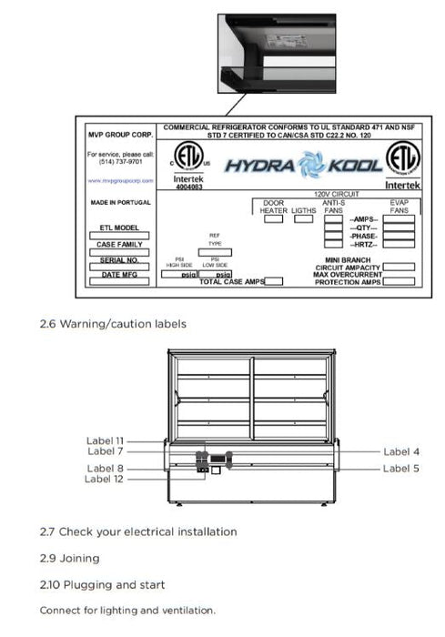 Hydra Kool KBD-CG-60-D Curved Glass Bakery Deli Case - Top Restaurant Supplies