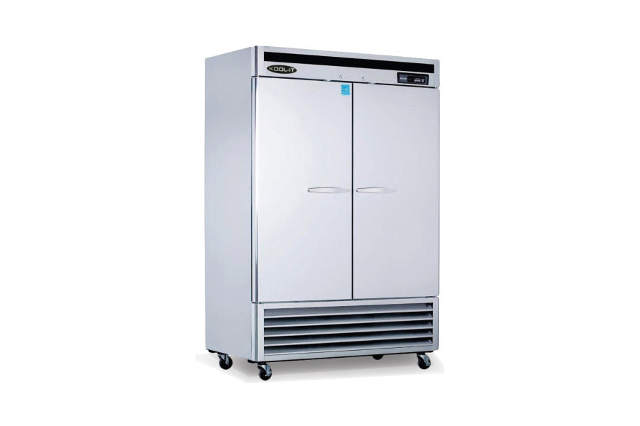 Kool-It KBSR-2 Double Door Refrigerator Bottom Mount, 53.98" Wide, 42.8 Cu. Ft. - Top Restaurant Supplies