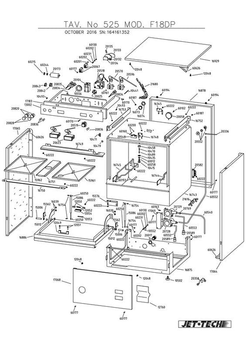 Jet-Tech F-18DP Undercounter Dishwasher, High-Temp - Top Restaurant Supplies