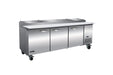 IKON IPP94 Pizza Prep Table, 94.2" Wide, 28.47 Cu. Ft. - Top Restaurant Supplies