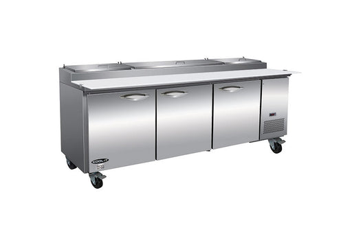 IKON IPP94 Pizza Prep Table, 94.2" Wide, 28.47 Cu. Ft. - Top Restaurant Supplies