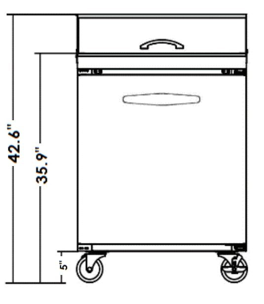 Kool-It KST-27-1 27 Sandwich Prep Table, 7 Cu. Ft. - Top Restaurant Supplies