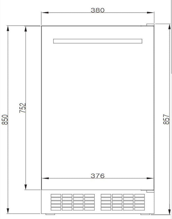 Kool-It KOU-70-AB Undercounter Outdoor Ice Maker, 66 Lbs. Per Day, undercounter, bell-shaped ice - Top Restaurant Supplies