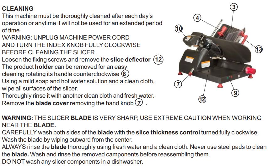 Axis AX-S13G 13" Gear Slicer - Top Restaurant Supplies