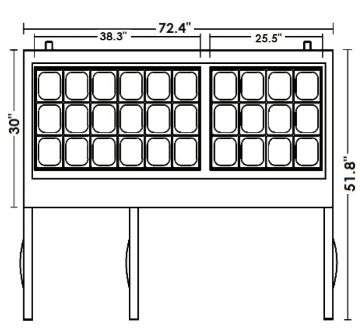 Kool-It KSTM-72-3 72??Megatop Sandwich Prep Table, 20.2 Cu. Ft. - Top Restaurant Supplies