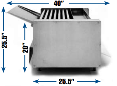 Acme DMX Bench Sheeter Single Pass 2 Rollers|Top Restaurant