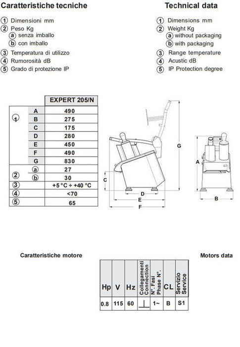 Axis EXPERT 205 Processor - Top Restaurant Supplies