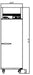 Kool-It KTSR-1 Single Door Refrigerator Top Mount, 26.8" Wide, 19.4 Cu. Ft. - Top Restaurant Supplies