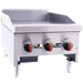 BakeMax America BACG18-1 18 Inch Manual Gas Griddle - Top Restaurant Supplies