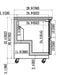 IKON IUC72R Undercounter Refrigerator, 71.7" Wide, 15.6 Cu. Ft. - Top Restaurant Supplies
