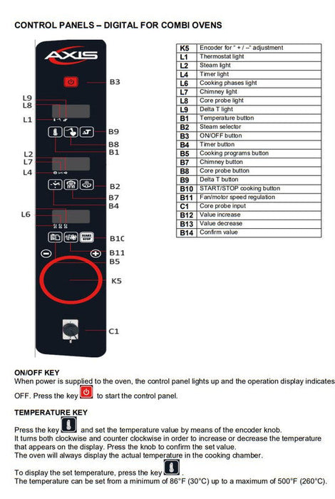 Axis AX-824RH Full Size Convection Oven with Humidity Manual Controls - Reversing Fans - 4 shelves - Top Restaurant Supplies