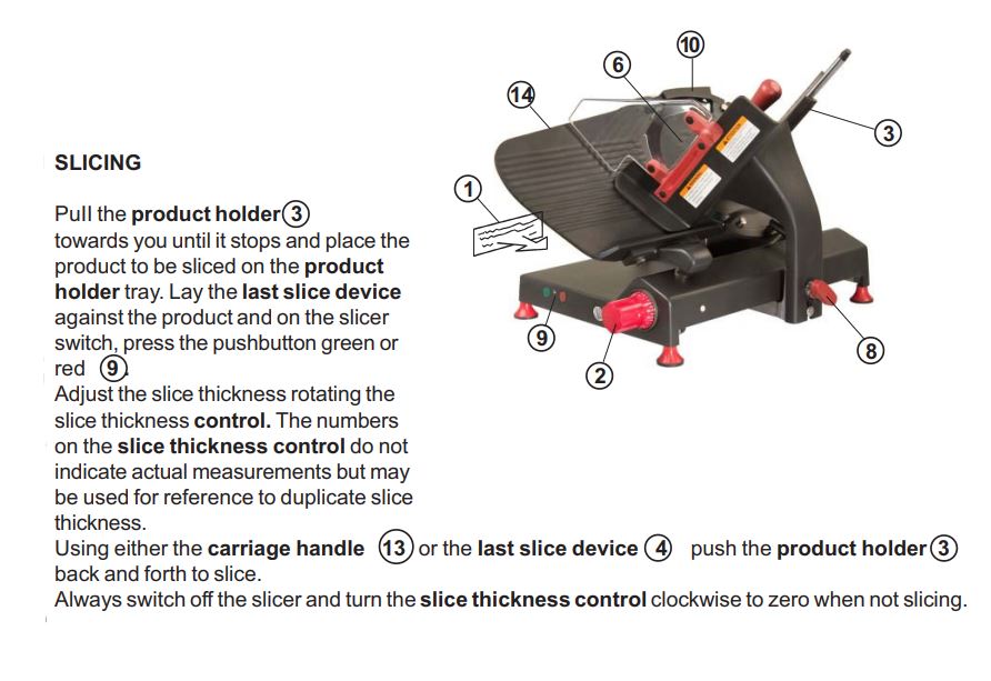Axis AX-S13G 13" Gear Slicer - Top Restaurant Supplies