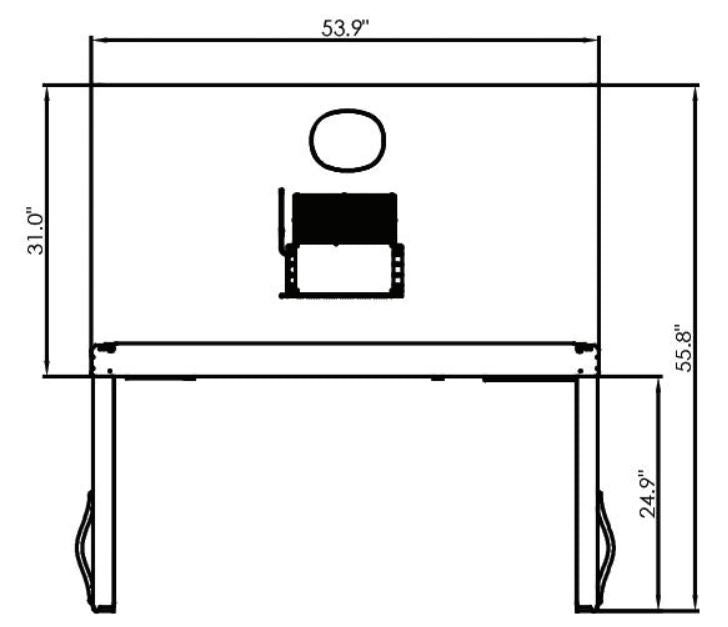 Kool-It KTSF-2 Double Door Freezer Top Mount, 53.9" Wide, 43 Cu. Ft. - Top Restaurant Supplies