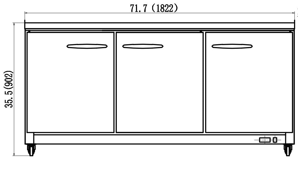 IKON IUC72F Undercounter Freezer, 71.7" Wide, 15.6 Cu. Ft. - Top Restaurant Supplies