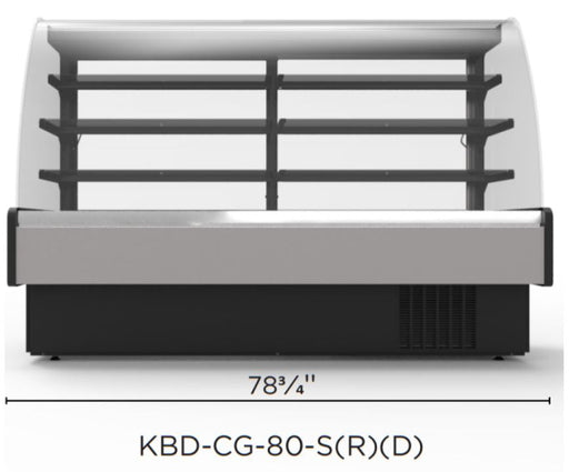 Hydra Kool KBD-CG-80-S Curved Glass Bakery Deli Case - Top Restaurant Supplies