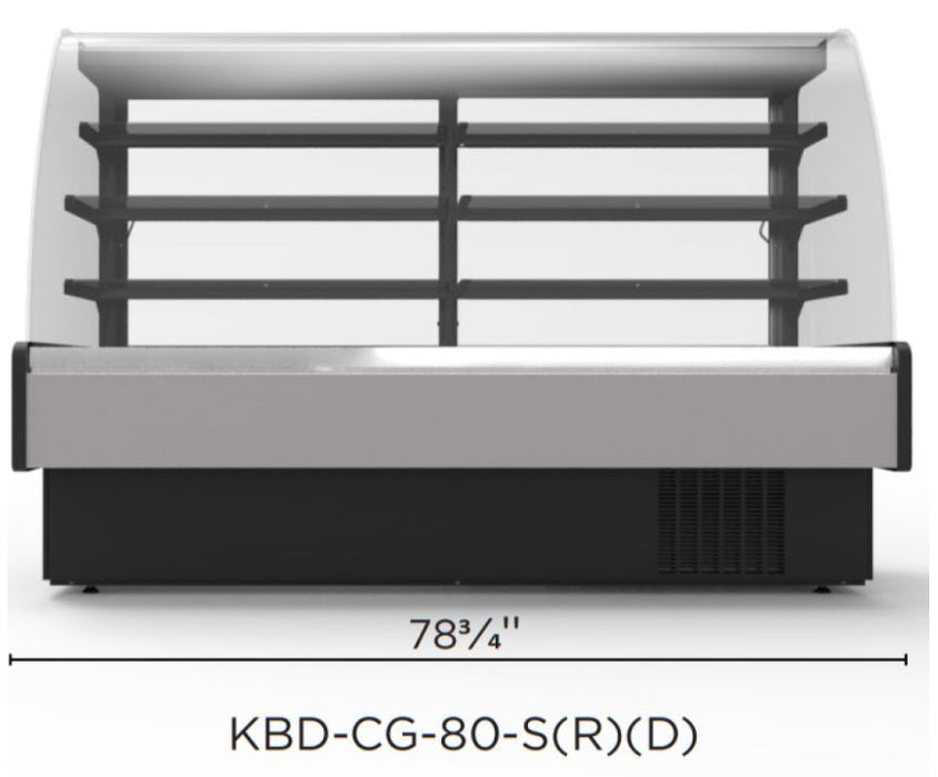 Hydra Kool KBD-CG-80-S Curved Glass Bakery Deli Case - Top Restaurant Supplies