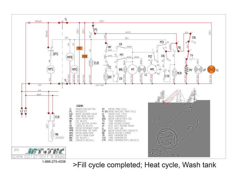Jet-Tech F-18DP Undercounter Dishwasher, High-Temp - Top Restaurant Supplies