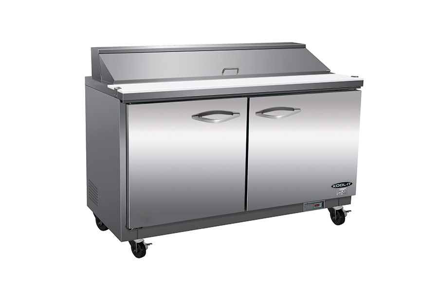 IKON ISP61 Salad and Sandwich Prep Table, 61.2" Wide, 11.5 Cu. Ft. - Top Restaurant Supplies