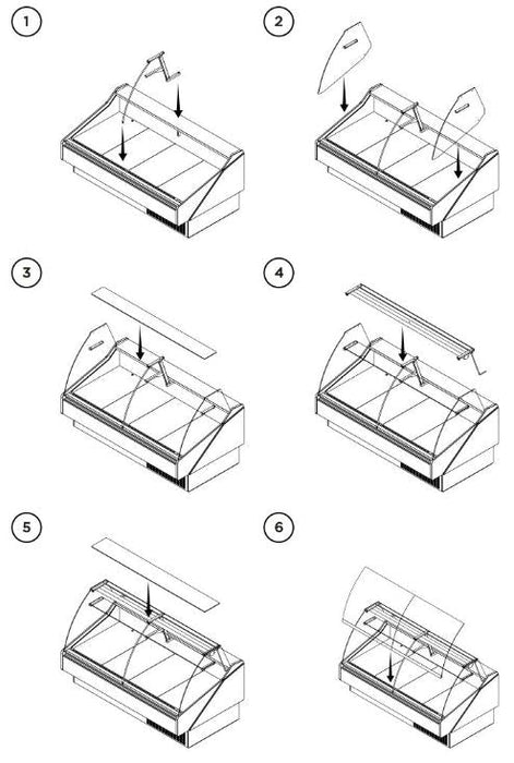 Hydra-Kool KFM-OF-100-S Fresh Meat Open Front Deli Case - Top Restaurant Supplies
