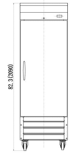 IKON IB27F Single Door Bottom Mount Freezer, 26.8" Wide, 17.8 Cu. Ft. - Top Restaurant Supplies