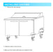Kool-It KUCF-36-2 36??Undercounter Freezer, 9.5 Cu. Ft. - Top Restaurant Supplies