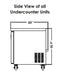 Kool-It KUCF-36-2 36??Undercounter Freezer, 9.5 Cu. Ft. - Top Restaurant Supplies