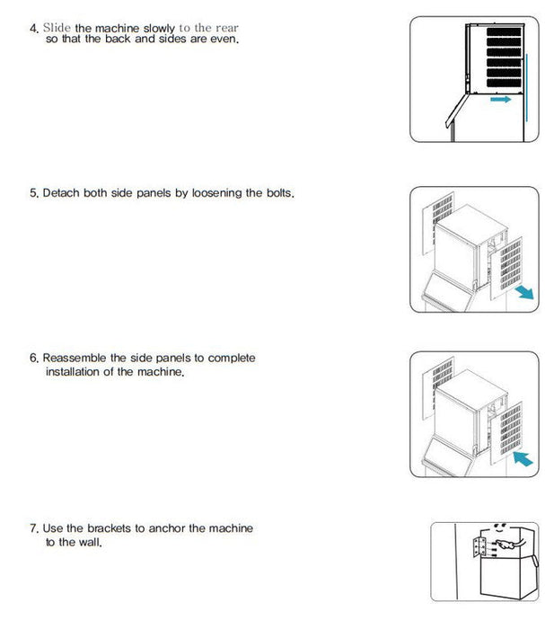 Kool-It KCM-1100-AH Modular Ice Makerr, 1106 Lbs. Per Day, Half Cube Style Ice - Top Restaurant Supplies