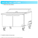 KOOL-IT KUCR-48-2  UNDERCOUNTER REFRIGERATOR - 48in - Top Restaurant Supplies