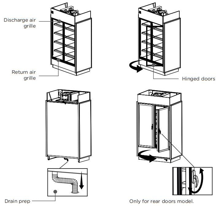 Hydra-Kool KGV-MD-2-R High Volume Grab-N-Go for Remote Condensing Unit - Top Restaurant Supplies